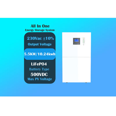 5.5KS10 todo en un inversor solar híbrido montado en la pared del sistema de almacenamiento de energía 5.5KW