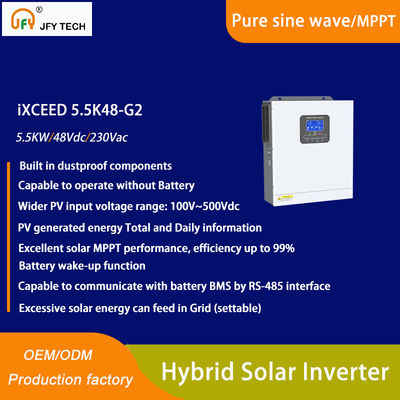 5Invertidor solar híbrido de una fase de 5 kW 230Vac